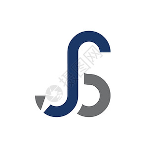创意字母 JS 标志设计矢量模板 初始链接字母 JS 标志设计品牌极简公司市场主义者首都营销会计咨询金融图片