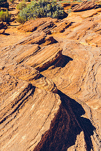 美国亚利桑那州格伦峡谷科罗拉多河上的马蹄木本德沙漠悬崖砂岩高原岩石橙子山沟石头侵蚀旅游图片
