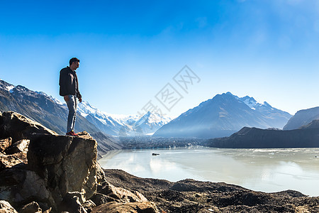 新西兰库克山顶峰高山公园公吨国家风景旅游旅行冰川白色图片