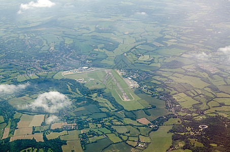 英国皇家Biggin Hill机场 空中观察背景