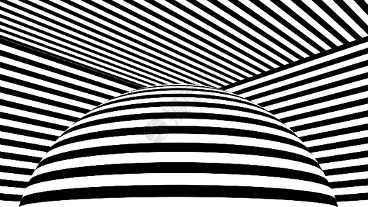 黑白条纹 计算机生成的抽象背景 3D 仁德波浪状黑色邀请函白色曲线插图海浪运动角落斑纹图片