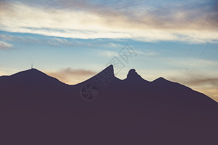 墨西哥蒙特雷著名山峰 墨西哥蒙特雷胜地旅游天空地方图片