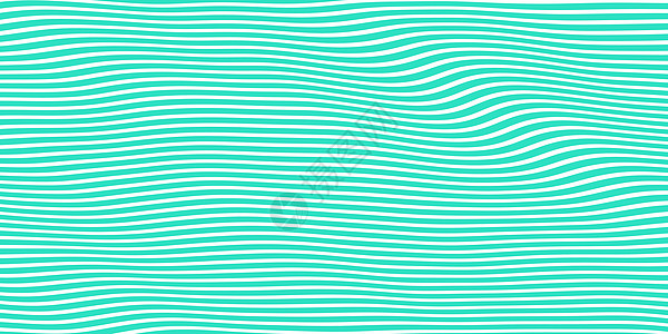 浅绿松石无缝催眠波背景 时尚多彩的波纹纹理 动态现代背景图片