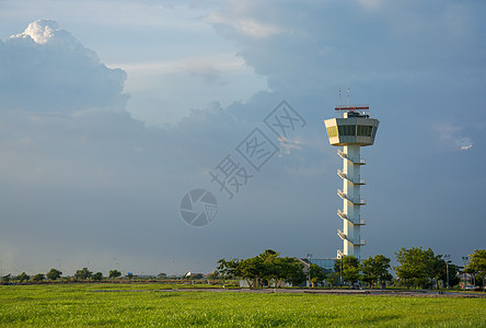 空中交通管制塔日落天空旅行建筑学飞机场蓝色控制航班命令安全飞机雷达图片