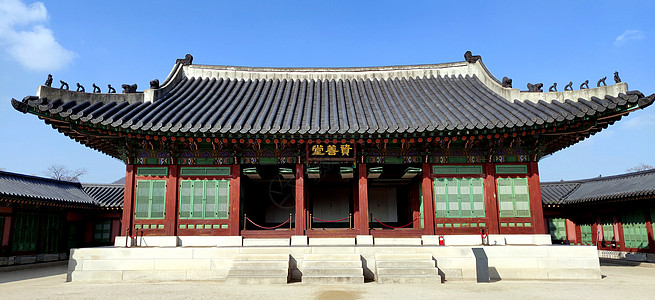 韩国首尔古老的京博万川宫内图片
