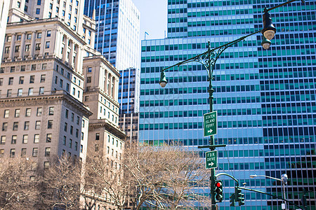 纽约市曼哈顿摩天大楼景观建筑学高楼天际大楼城市商业办公室市中心旅行图片