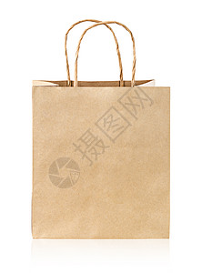 白色背景的文具纸袋被隔离包装店铺商品回收环境购物销售空白杂货零售背景图片