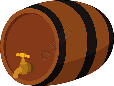 白色背景上的酒桶液体酒厂饮料酒吧橡木啤酒厂木头木桶酒精贮存图片