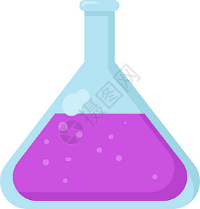 白色背景上的化学瓶插图矢量烧杯药品液体管子科学器皿技术化学玻璃化学品图片