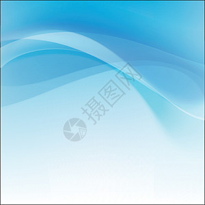 抽象背景浅蓝色曲线与波元2020 00公司传单漩涡白色打印横幅网站海浪卡片小册子图片