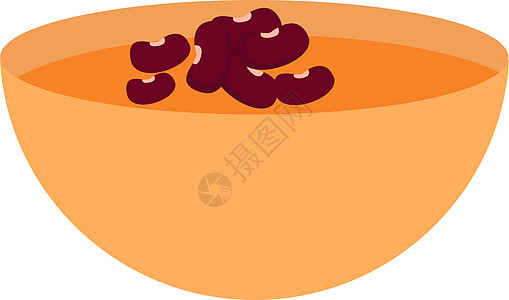 白色背景上的红色香料盘子美食蔬菜辣椒插图玉米牛肉胡椒图片