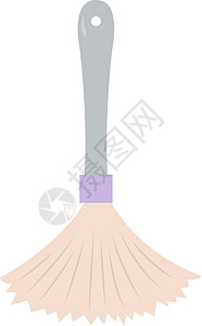 白色背景上的鸡毛掸子图片