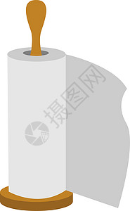 白色背景上的餐巾纸组织圆圈卫生毛巾插图家庭厨房餐巾灰色浴室图片