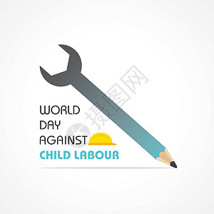 6月12日世界无童工日媒体社会教育铅笔帮助插图工作安全婴儿就业图片