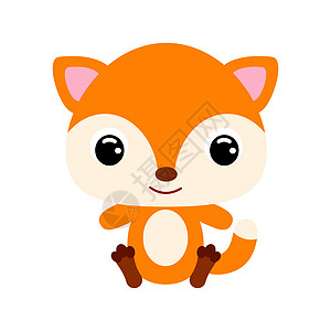 可爱的小坐狐狸 森林动物图片