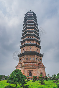 越南佛教寺庙佛陀拜丁寺图片