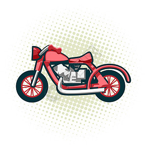 经典的复古摩托车 这是老式赛车的典范图片