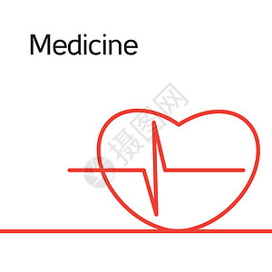 医学曲线帮助监视器生活心脏病学脉冲诊断标识频率插图图片