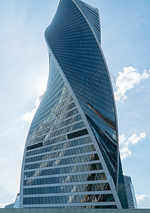 莫斯科市区景观建筑学市中心玻璃城市建筑天空蓝色窗户中心图片