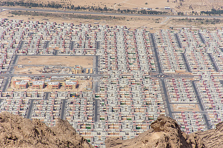 Al Ain 阿布扎比 Unidit等地新住房开发的空中观点图片