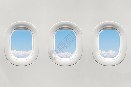 孤立飞机窗口高清图片