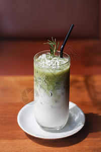 绿茶拿铁摄影绿茶水平美食拿铁玻璃生活方式团队材质咖啡馆图片
