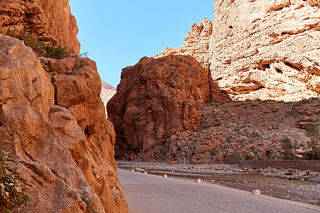 Todra Gorge是摩洛哥阿特拉斯山脉高原的一个峡谷图片