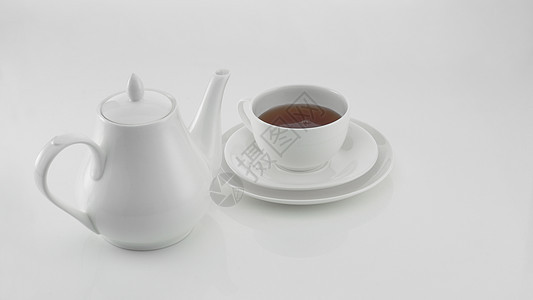 白色厨房用具盘子茶碗灰色杯子咖啡桌子餐具陶器阴影陶瓷图片