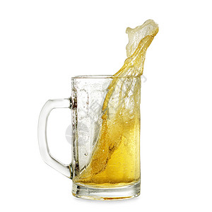 啤酒喷洒泡沫流动酒吧液体啤酒厂黄色茶点玻璃气泡派对图片