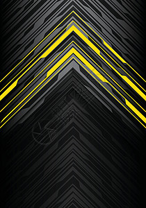 抽象黄色浅黑色线箭头多边形灰色未来主义方向设计现代技术背景矢量图背景图片