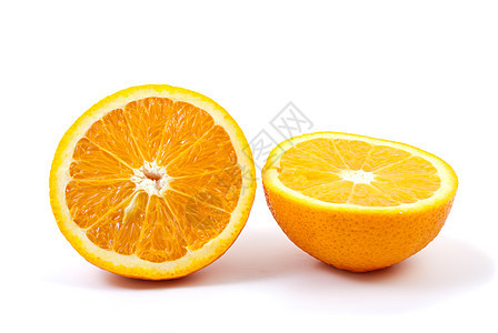 两半橙色图片
