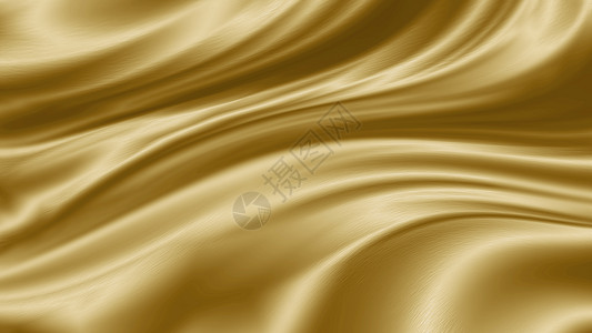 金色豪华面料背景与复制 spac金子纬线织物曲线插图阴影坡度墙纸奢华布料图片