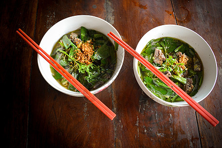 柬埔寨面条汤米粉饭馆美食家卡图筷子食物汤面旅游美食图片