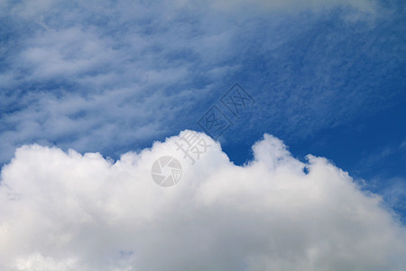 美丽的蓝色天空 有云彩背景 夏季亮光明亮晴朗太阳空气云景气氛环境活力阳光臭氧晴天日光天堂高清图片素材