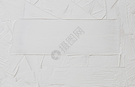 腻子或石膏的白色抽象背景 带有不规则的破折号和笔划 以及 tex 的位置图片