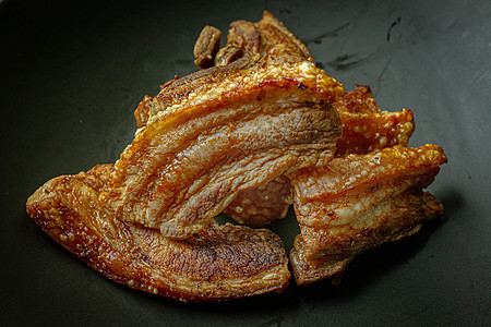肉腹扁平板的肉类食品成份图象烹饪午餐猪肉烧烤食物腹部美食花肉白色炙烤图片