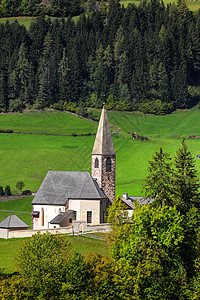 和Dolomites范围 Funes Sout墙纸草地地标全景高山旅游山峰风景天线教会图片