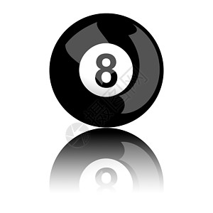 8 3D Billiard球8号图片