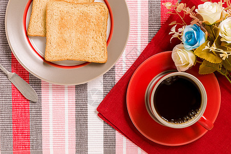 背景咖啡杯子概念休闲时光红色饮料时间早餐图片