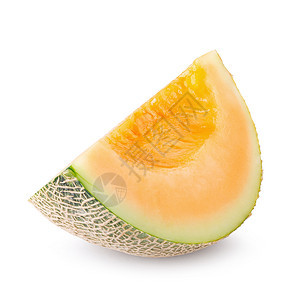 日本瓜 甜瓜或香瓜在白背上被孤立种子蔬菜热带甜点橙子食物蜂蜜小吃西瓜饮食图片