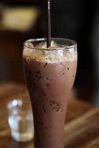 冰雪巧克力织物液体冰镇蓝色热带奶油牛奶咖啡玻璃活力图片