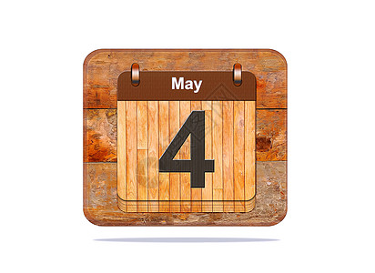 5月4日插图日历背景图片