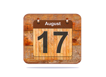 8月17号插图日历背景图片