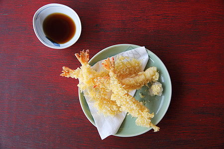 Temurura 炸虾日日式蔬菜盘子金子饮食筷子食物海鲜美食篮子午餐图片