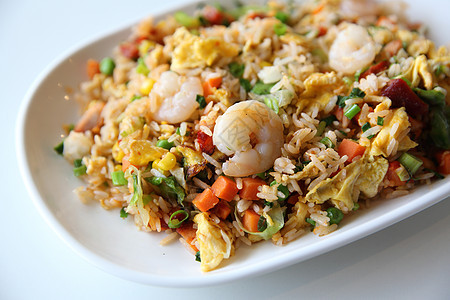 炒米饭 中国菜洋葱海鲜餐厅萝卜美味红色美食烹饪盘子食物图片