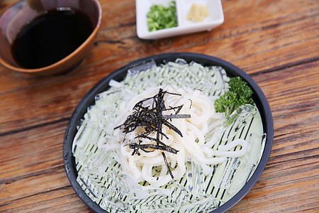 乌东面面用餐小麦美食木头香料烹饪食物太子文化海苔图片