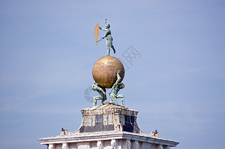 地球雕塑威尼斯 马雷气象车主背景