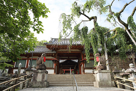 奈拉市的日本寺庙建筑学地标观光入口神社秩父崇拜文化历史建筑图片