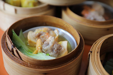 木篮 中国食物篮子午餐水饺猪肉盘子饺子汽船包子小吃早餐图片