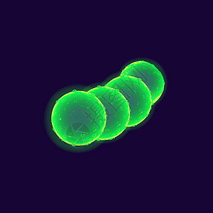 它制作图案的细菌细胞现实载体基因组圆圈显微镜感染流感肺炎球菌生物链球菌病原图片